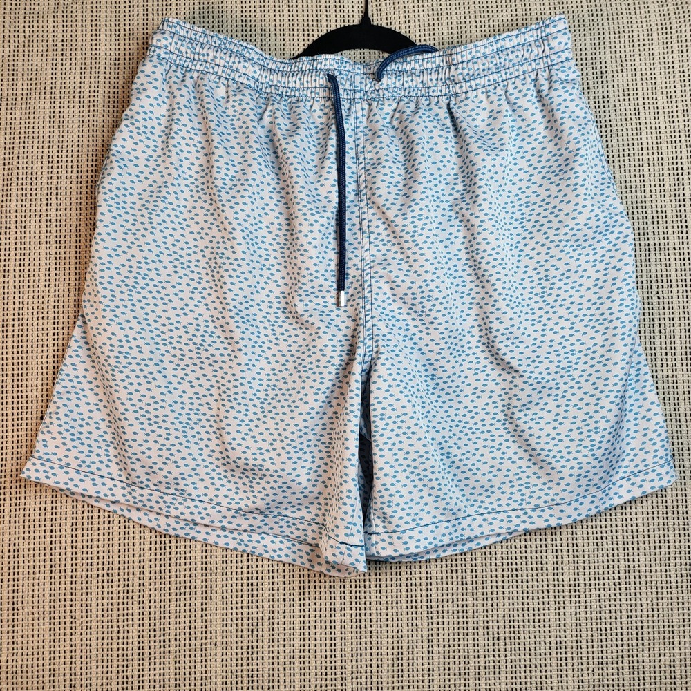 Capelle Miami Swim Trunks Shorts Men's XXL Teal Stingray Compression‎ Fish